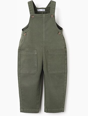 Peto de sarga con bolsillos cargo