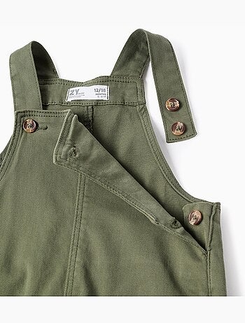 Peto de sarga con bolsillos cargo