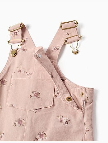 Peto de sarga con motivo floral