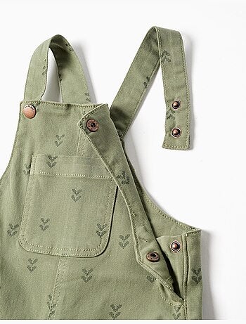 Peto de sarga con motivo floral