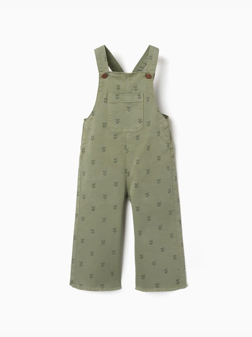 Peto de sarga con motivo floral - Kiabi