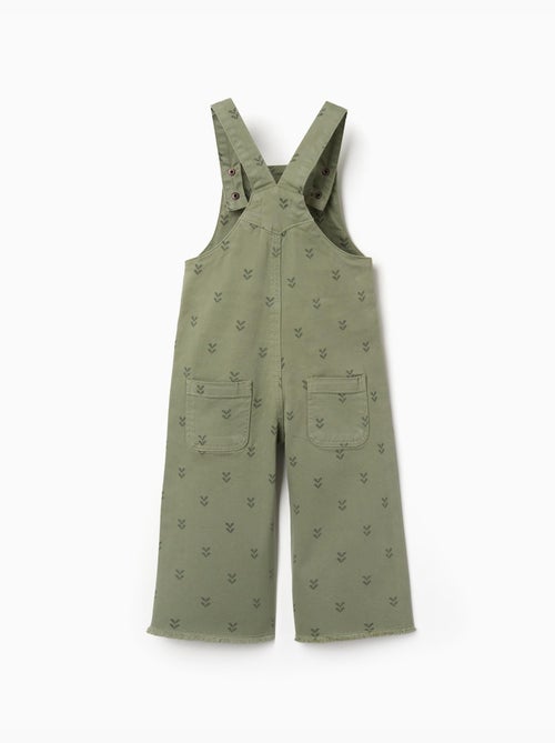 Peto de sarga con motivo floral - Kiabi