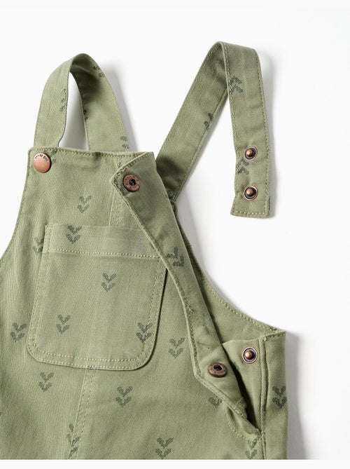 Peto de sarga con motivo floral - Kiabi