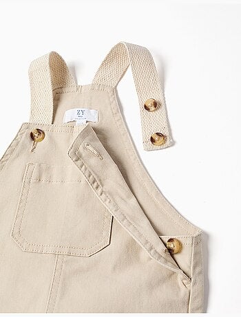 Peto de sarga con tirantes ajustables