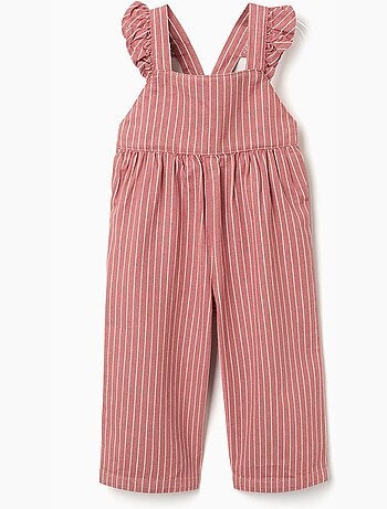 Peto de sarga de algodón a rayas