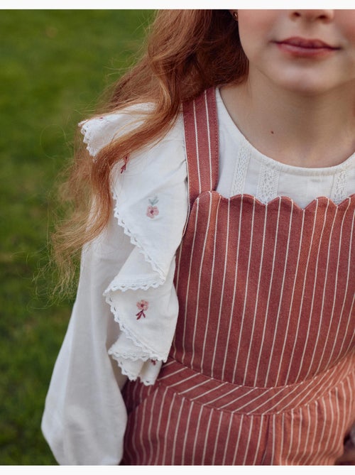 Peto de sarga de algodón a rayas - Kiabi