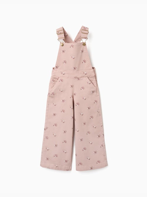 Peto de sarga de pierna ancha con estampado floral - Kiabi Peto de sarga de pierna ancha con estampado floral - Kiabi