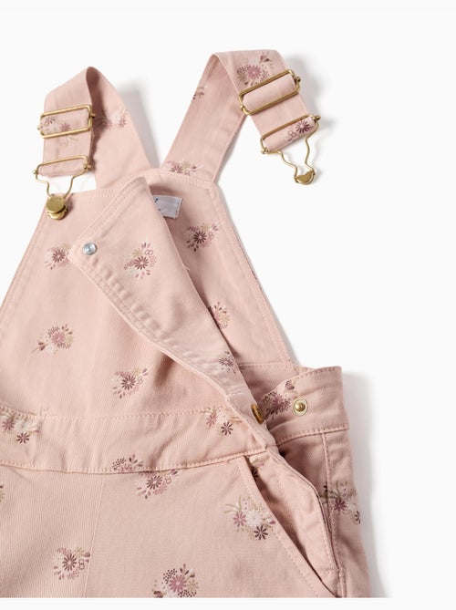 Peto de sarga de pierna ancha con estampado floral - Kiabi Peto de sarga de pierna ancha con estampado floral - Kiabi