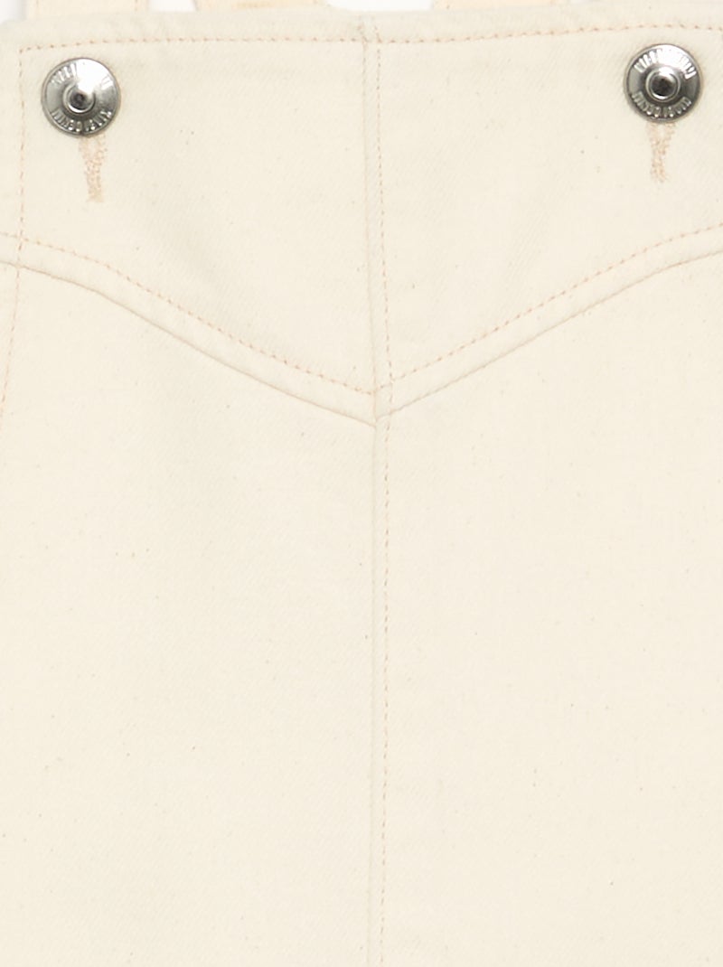 Peto de sarga liso Blanco - Kiabi