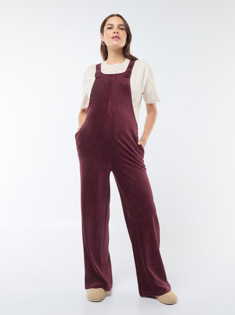 Peto de terciopelo premamá Rojo - Kiabi