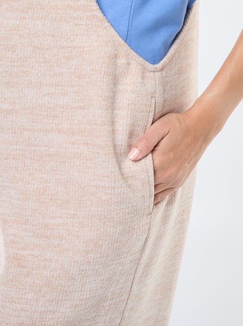 Peto de terciopelo suave de premamá - Kiabi