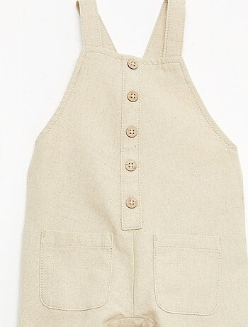 Peto largo de lino mezclado