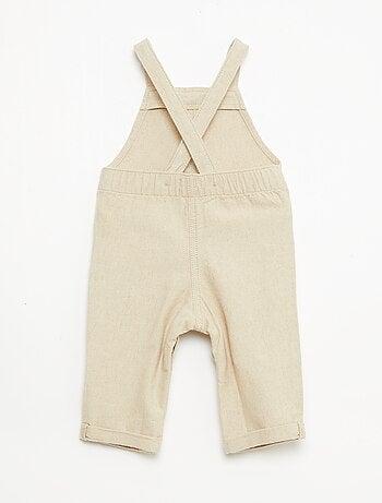 Peto largo de lino mezclado