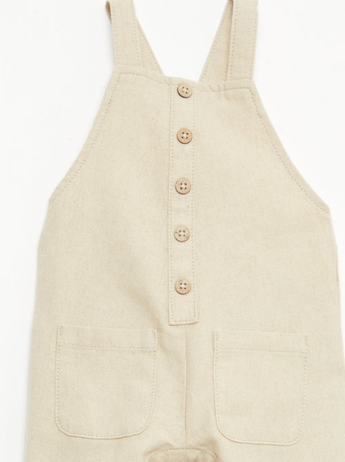 Peto largo de lino mezclado - Kiabi