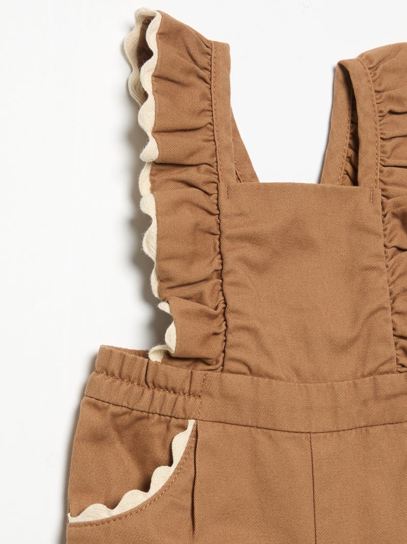 Peto largo de sarga Beige - Kiabi