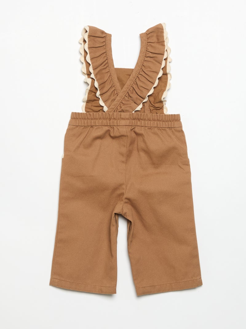 Peto largo de sarga Beige - Kiabi