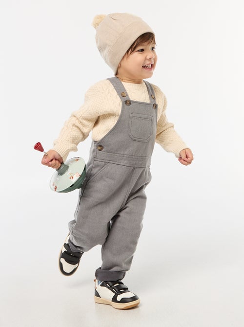 Peto largo de twill con bolsillo en el pecho - Kiabi