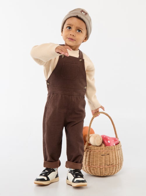 Peto largo de twill con bolsillo en el pecho - Kiabi