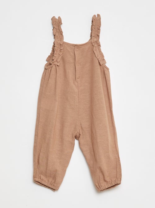 Peto ligero con tirantes con volantes - Kiabi