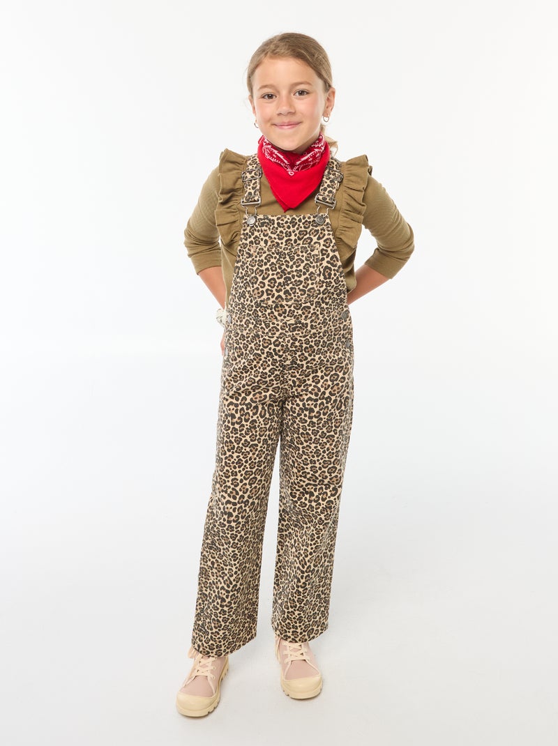 Peto pantalón de leopardo Beige - Kiabi