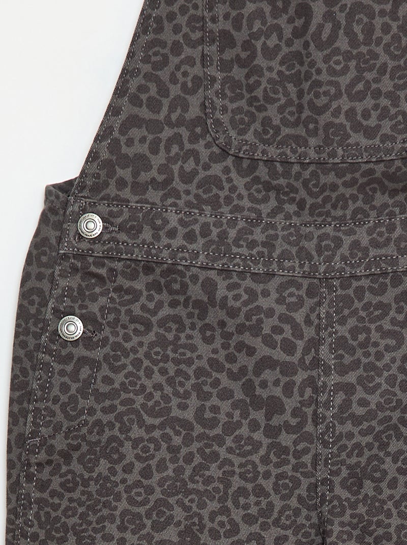 Peto pantalón de leopardo Gris - Kiabi
