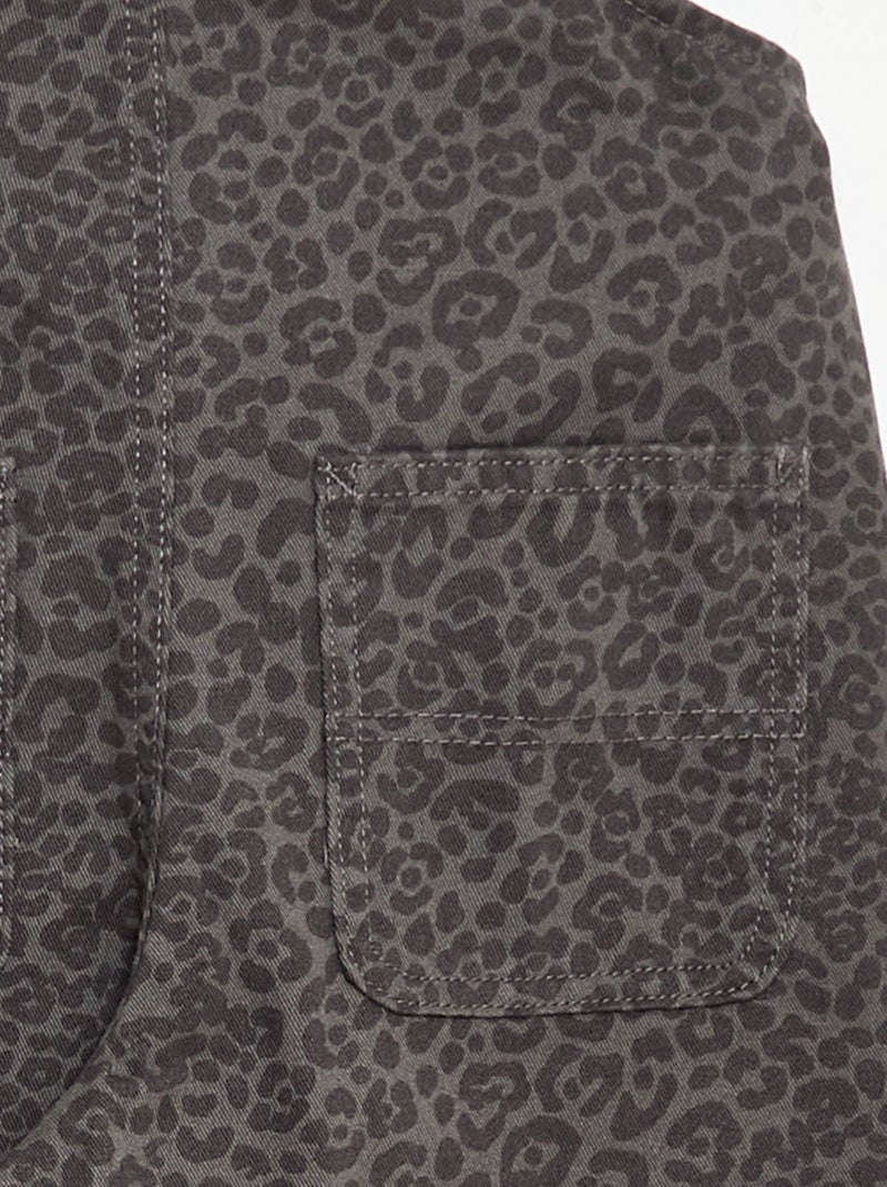 Peto pantalón de leopardo Gris - Kiabi