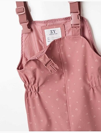 Peto para lluvia con estampado floral