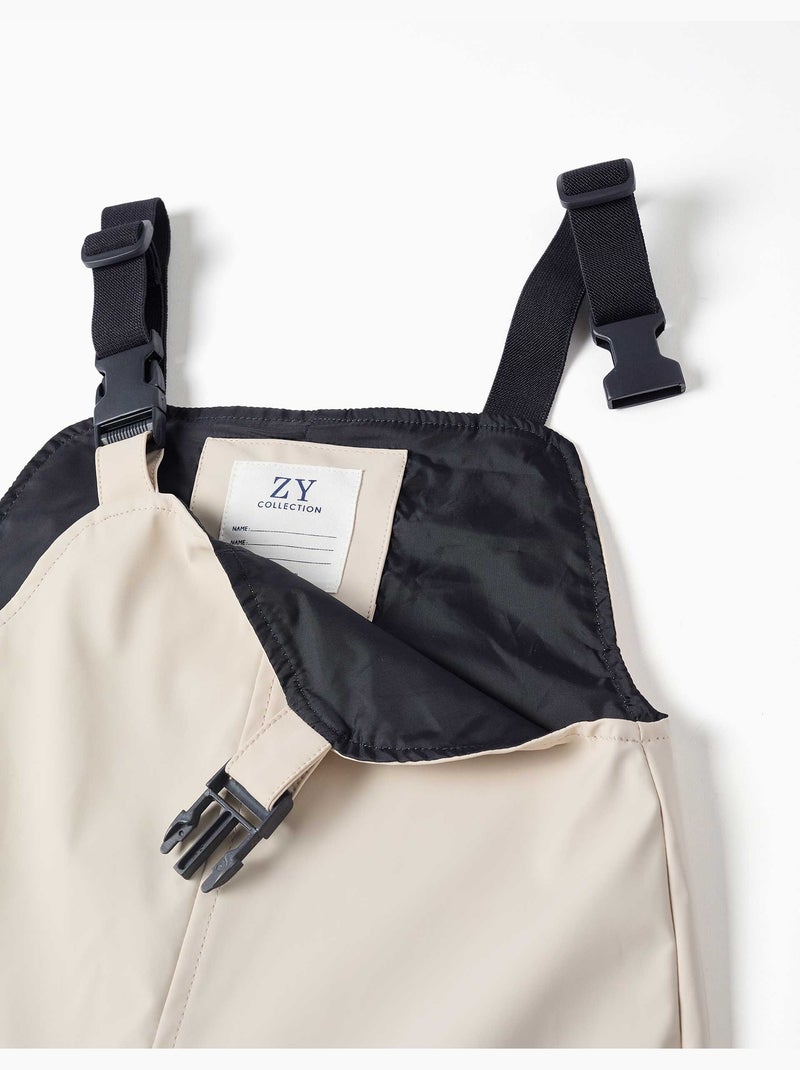 Peto para lluvia con tirantes ajustables Gris claro - Kiabi