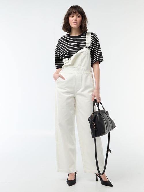 Peto vaquero con bolsillo delantero - Kiabi