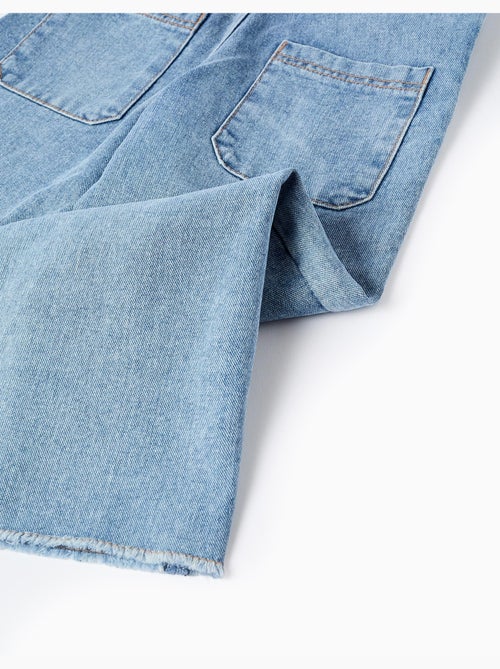 Peto vaquero con dobladillo deshilachado - Kiabi