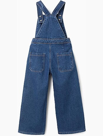 Peto vaquero de algodón 'wide leg'