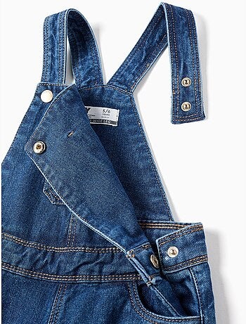 Peto vaquero de algodón 'wide leg'