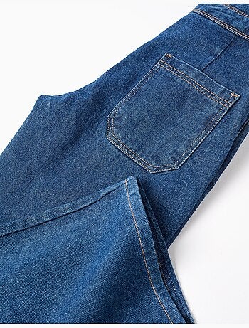 Peto vaquero de algodón 'wide leg'