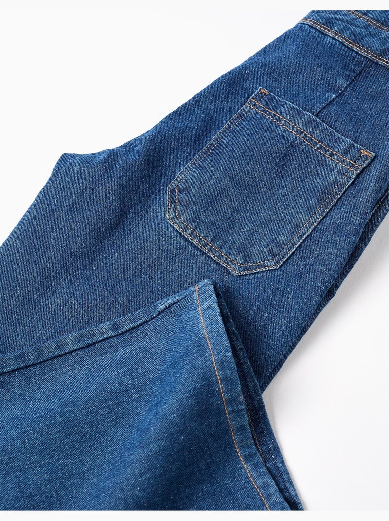 Peto vaquero de algodón 'wide leg' Azul Azul - Kiabi