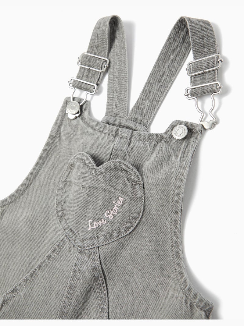 Peto vaquero, MO Fashion Gris - Kiabi