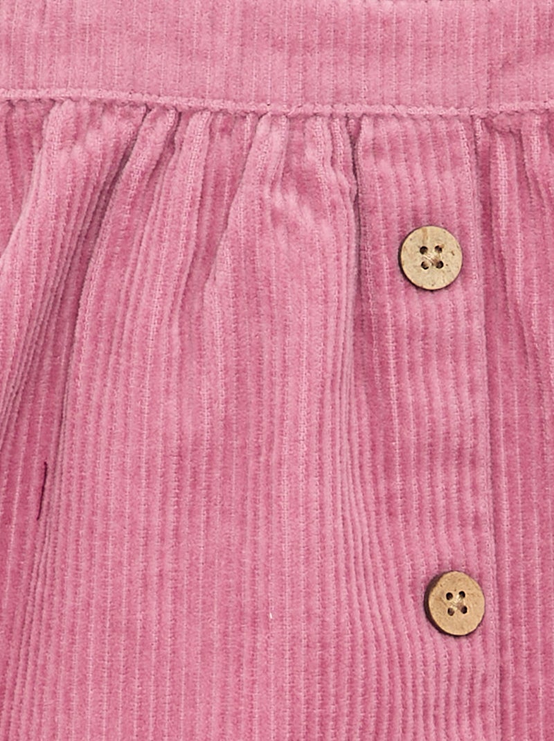 Peto vestido de pana Rosa - Kiabi