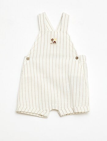 Peto corto de algodón y lino