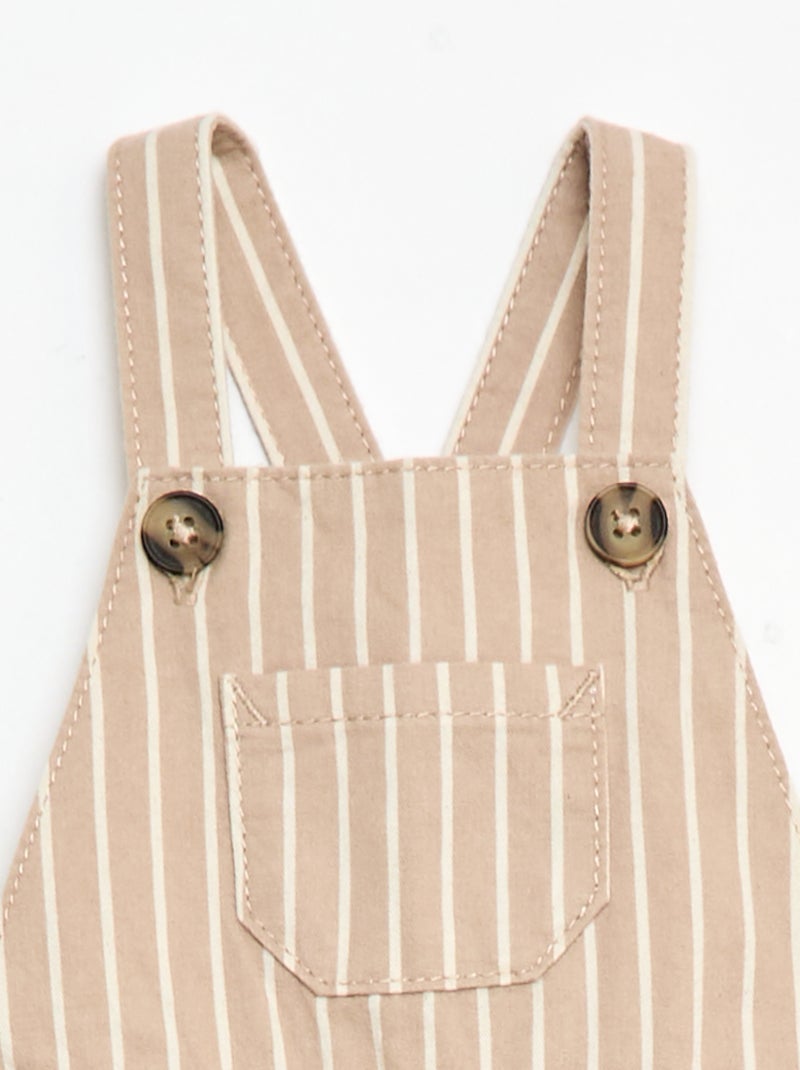 Petos ligeros con tirantes ajustables Beige - Kiabi