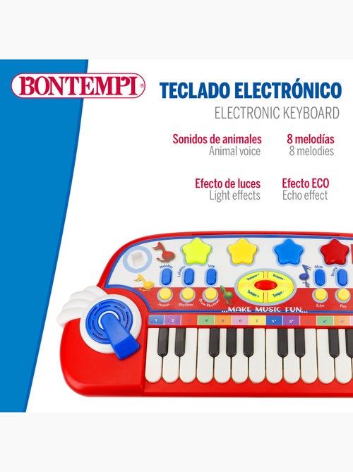 Piano infantil c/micrófono bontempi - Kiabi Piano infantil c/micrófono bontempi - Kiabi