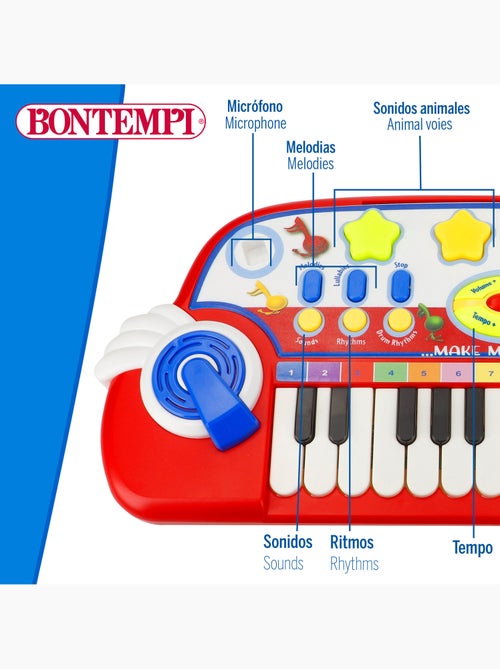 Piano infantil c/micrófono bontempi - Kiabi Piano infantil c/micrófono bontempi - Kiabi