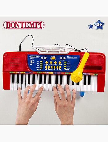 Piano infantil c/micrófono y taburete bontempi