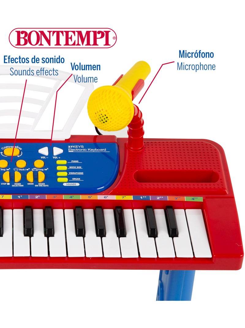 Piano infantil c/micrófono y taburete bontempi N/D - Kiabi