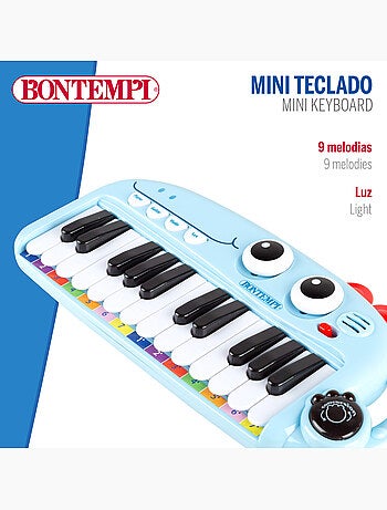 Piano infantil de juguete con luz y efectos de sonido 24 teclas bontempi