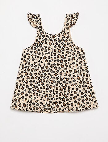 Pichi con estampado de leopardo