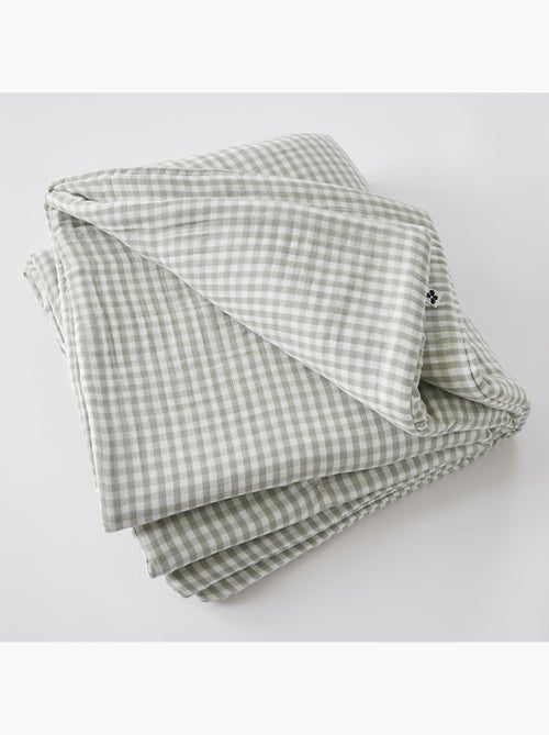 Pie de cama - gasa de algodón tejida - cuadros vichy - vickie - Kiabi Pie de cama - gasa de algodón tejida - cuadros vichy - vickie - Kiabi