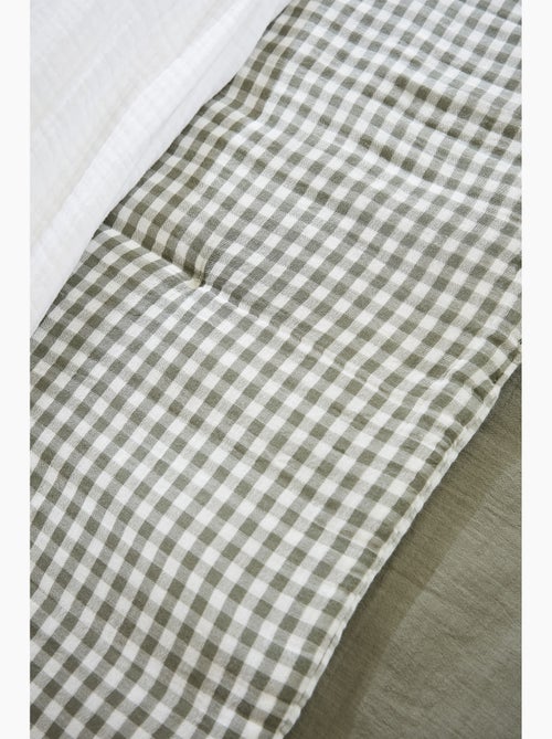 Pie de cama - gasa de algodón tejida - cuadros vichy - vickie - Kiabi Pie de cama - gasa de algodón tejida - cuadros vichy - vickie - Kiabi