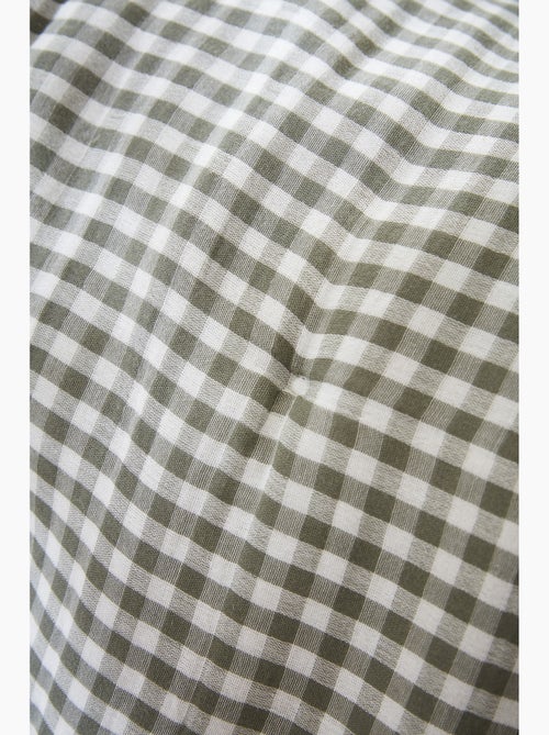 Pie de cama - gasa de algodón tejida - cuadros vichy - vickie - Kiabi Pie de cama - gasa de algodón tejida - cuadros vichy - vickie - Kiabi