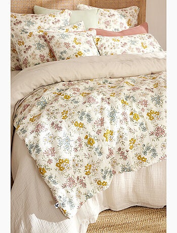 Pie de cama doble gasa de algodón acolchado ava