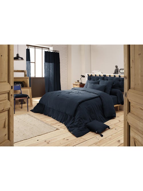Pie de cama – doble gasa de algodón lisa - acabado pompón - gaïa - Kiabi Pie de cama – doble gasa de algodón lisa - acabado pompón - gaïa - Kiabi