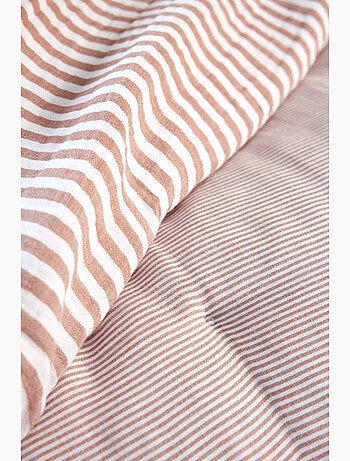Pie de cama reversible gasa de algodón tejida teñida livia